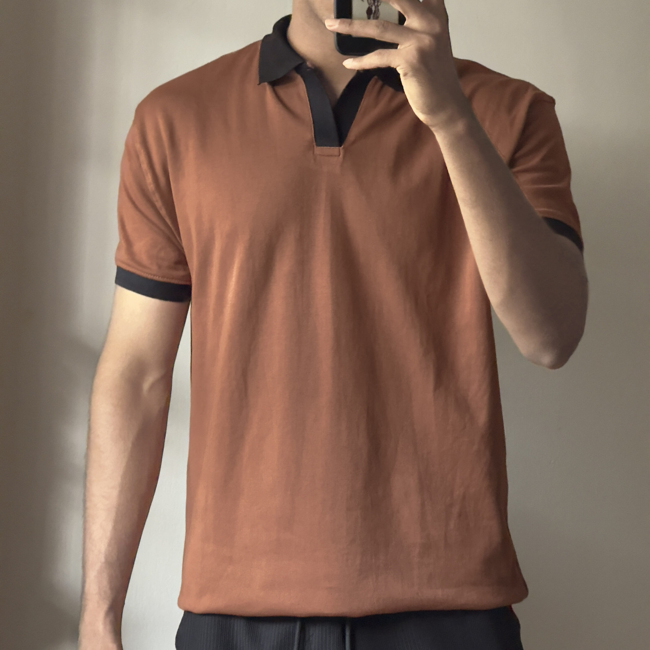 Old Money Polo T-shirt -Brown