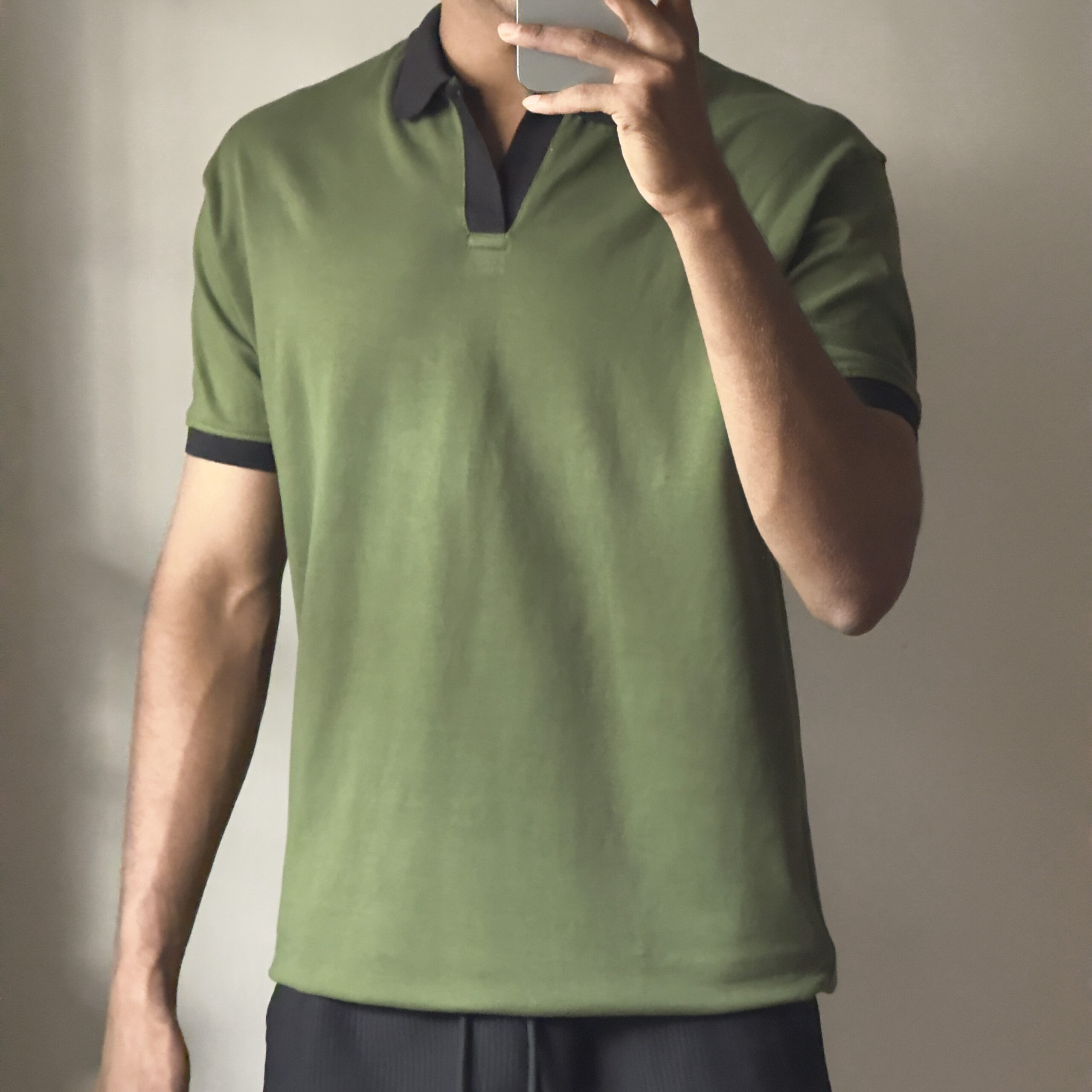 Old Money Polo T-shirt -Olive